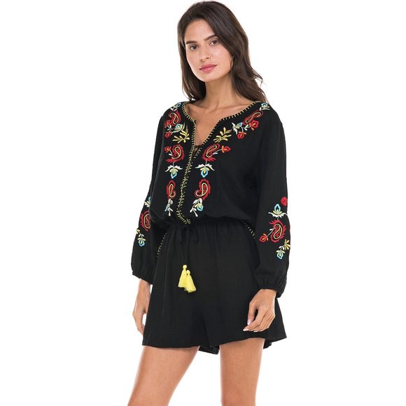 Angel + Premium Black Tera Romper - Picture 1 of 7